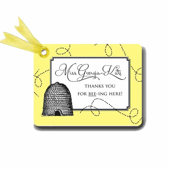 Queen Bee Large Favor Tags