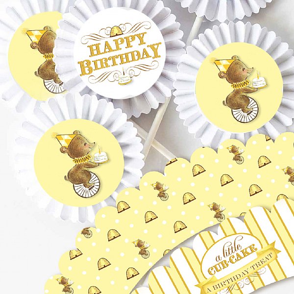 Birthday Bear Cupcake Kit