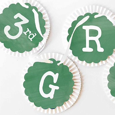 B is for Birthday Rosette Banner