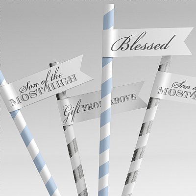 Blessing Straw & Pennant Kit