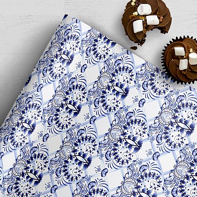 Blue Delft Gift Wrap