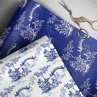 Anji Chintz Gift Wrap Collection (Blue) 