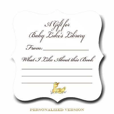 Duckling Extra Large Luxe Bookplate Stickers