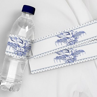 Alouette Collection Water Bottle Labels (Blue)