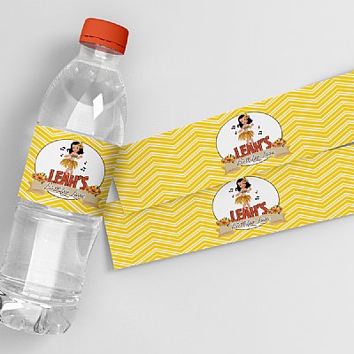 Aloha Girl Water Bottle Labels