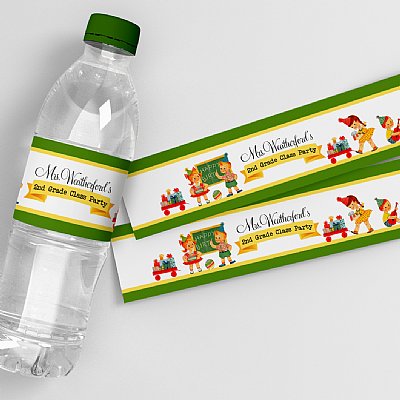 B is for Birthday Water Bottle Labels