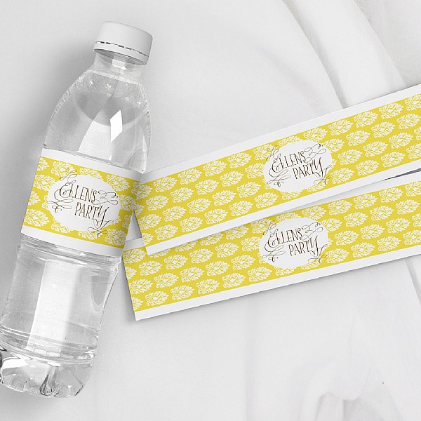 Bohemian Bunny Water Bottle Labels