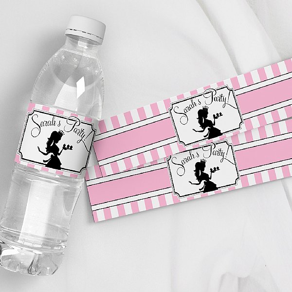 Cupcake Queen Water Bottle Labels