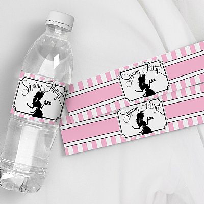 Cupcake Queen Water Bottle Labels