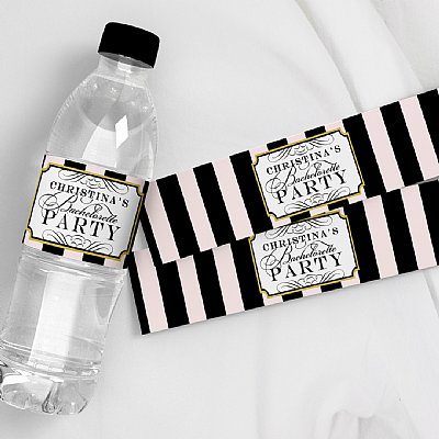 French Perfume Water Bottle Labels