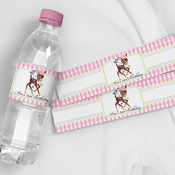 Little Deer Water Bottle Labels