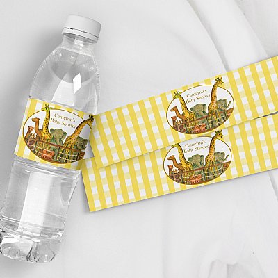 Noah's Ark Water Bottle Labels