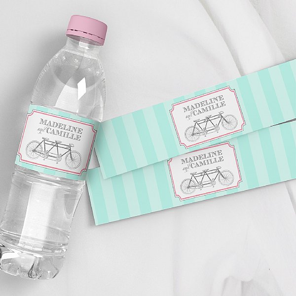 Tandem Water Bottle Labels