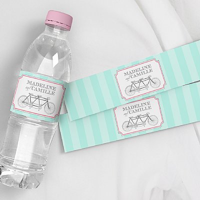 Tandem Water Bottle Labels