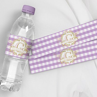 Spring Blooms Water Bottle Labels