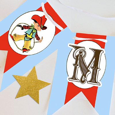 Buckaroo Pennant Banner