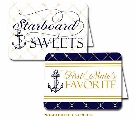 Anchors Aweigh Buffet & Party Signs