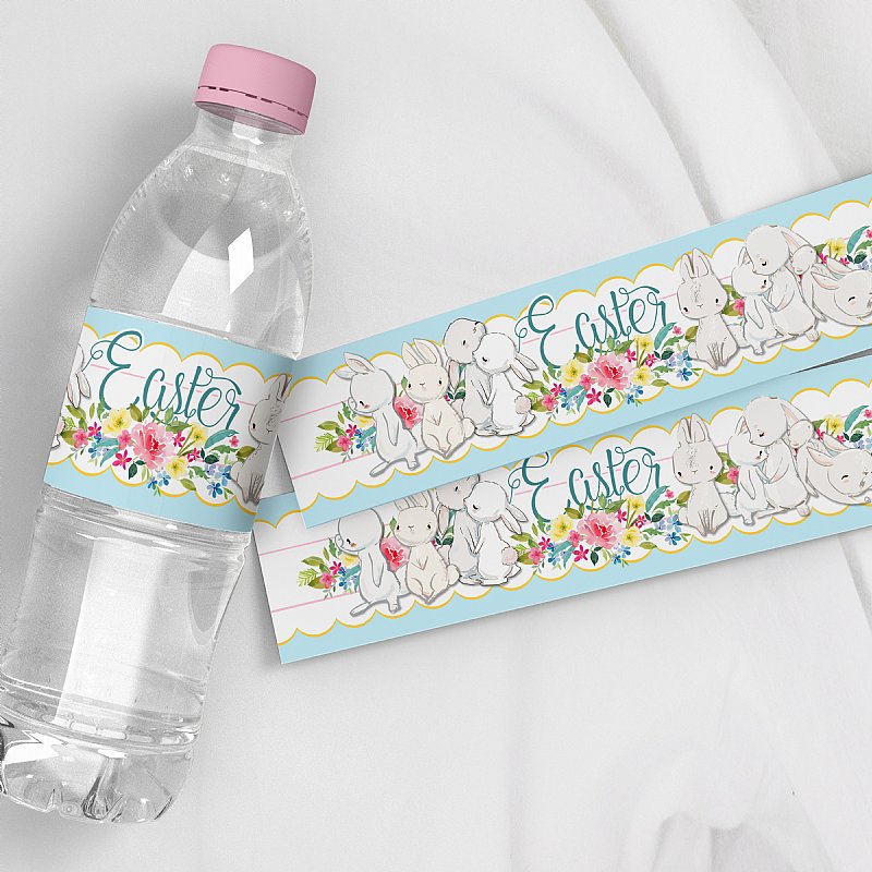 easter-bunnies-water-bottle-labels