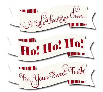 Santa's Workshop 9"  Scroll Cake Banner