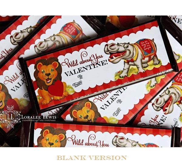 Wild About You Candy Bar Labels