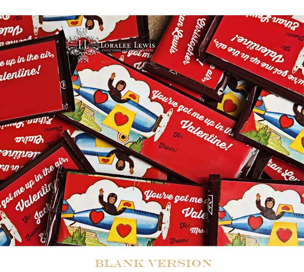 Up in the Air Candy Bar Labels