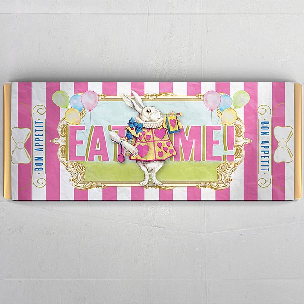 Eat Me Alice In Wonderland Candy Bar Label Set