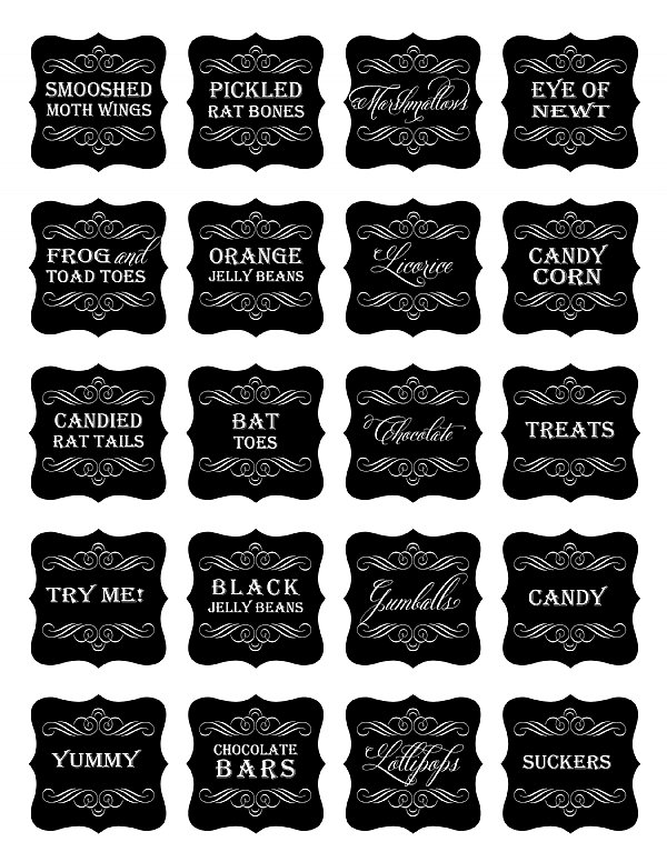 20 Spooky Food & Specimen Stickers