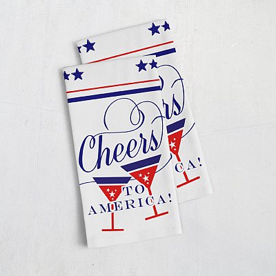 Cheers to America Tea Towel