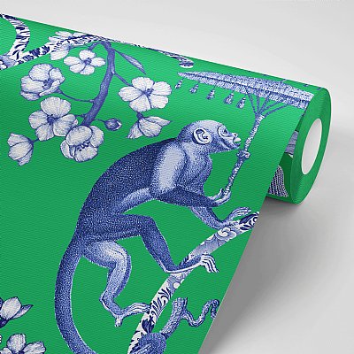 Chinoiserie Paper, Chinoiserie Navy Blue Floral Wrapping Paper, Wrapping  Paper Roll, Wedding Chinoiserie, Cute Blue Toile Holiday Gift Wrap 