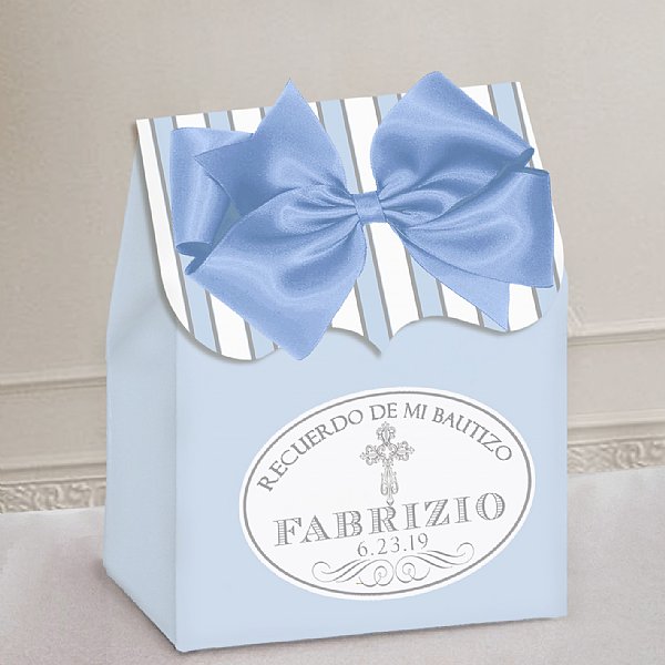 Personalized Christening Favor Box Set  (Available in Pink & Blue)