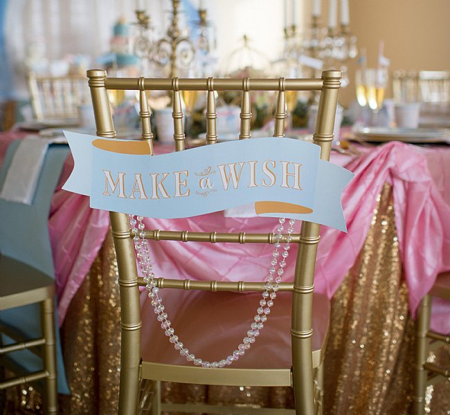 Cinderella Chair Back Scroll Signs (Six)