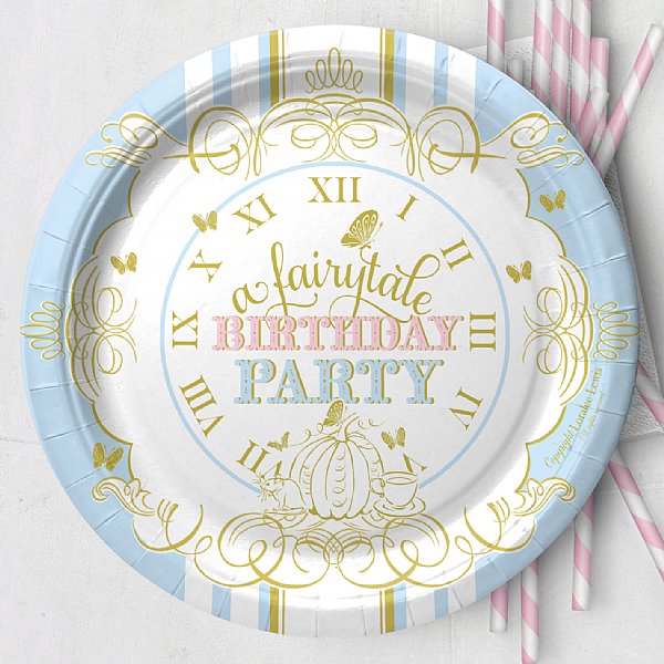 Cinderella Paper Dessert Plates