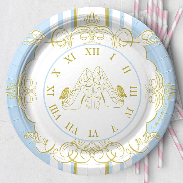 Cinderella Paper Dinner Plates 