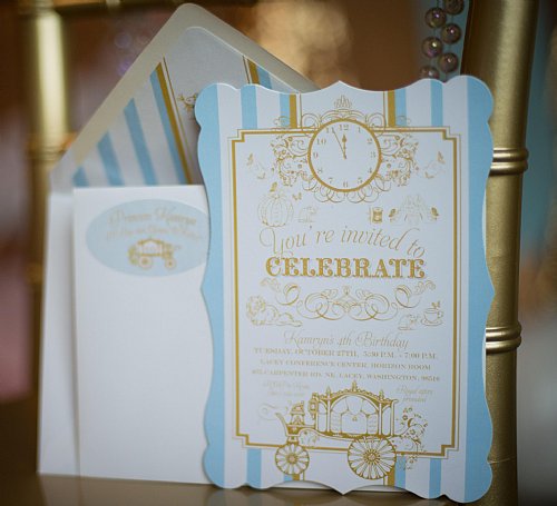 Cinderella Fill-In-the-Blank Invitation Set