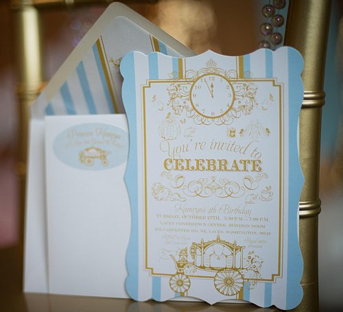 Cinderella Personalized Invitation Set