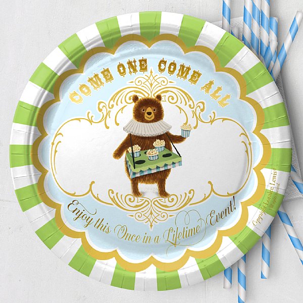 Circus Paper Dinner Plates 