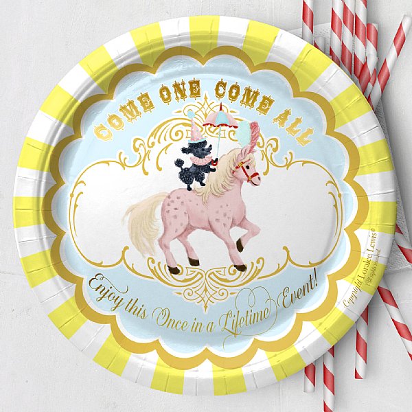 Circus Paper Dinner Plates 