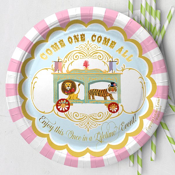 Circus Paper Dinner Plates 