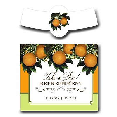 Citrus Sweet Glass Bottle Labels