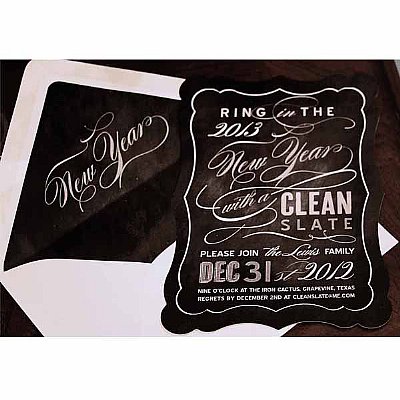 Clean Slate Invitation