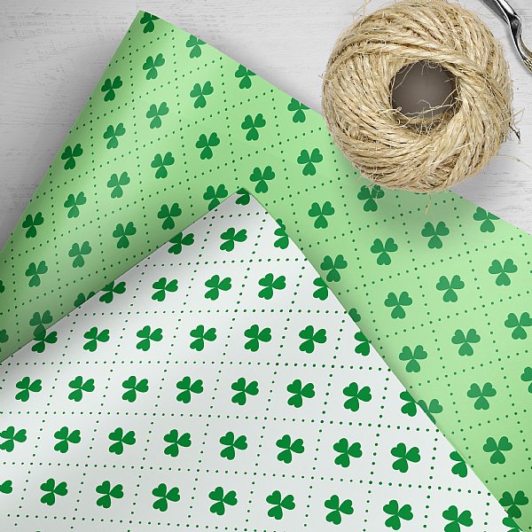 St Patrick's Lucky Clover Gift Wrap