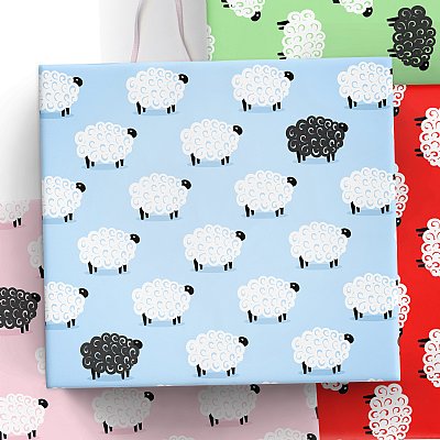 Counting Sheep Gift Wrap 