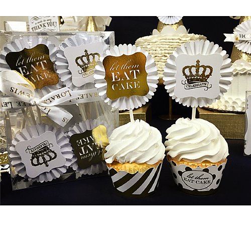 Gold Foil ~ Gold Crown Cupcake Kit