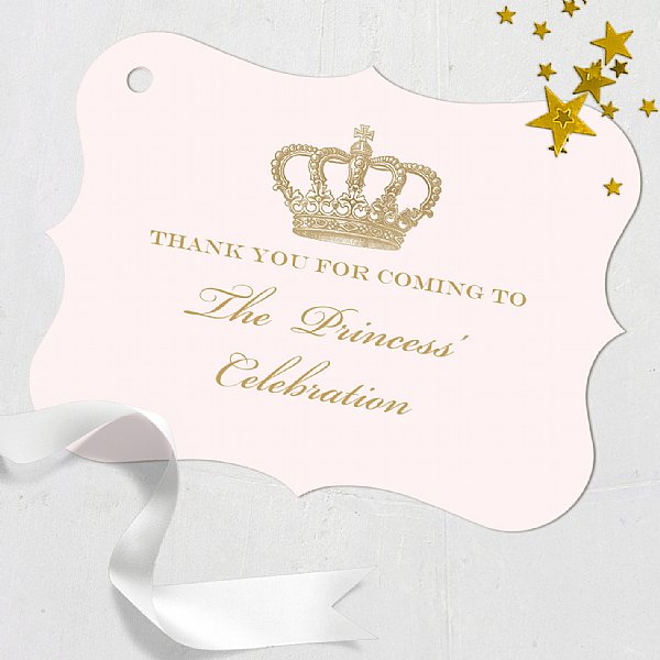 Crown Princess Luxe Favor Tags