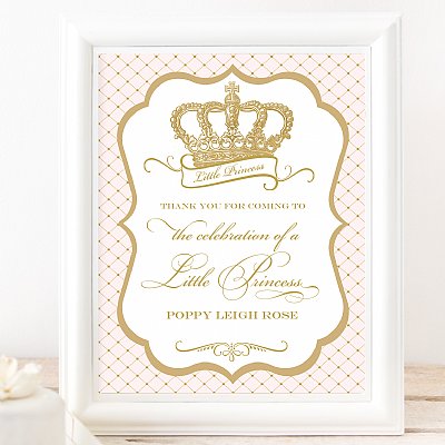 Crown Princess 8x10 Sign