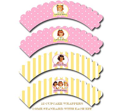 Paper Doll Cupcake Kit