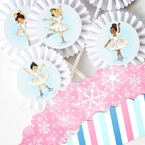 Ice Skate and Celebrate Cupcake Kit