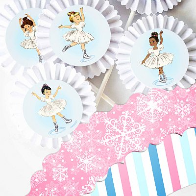 Ice Skate and Celebrate Cupcake Kit