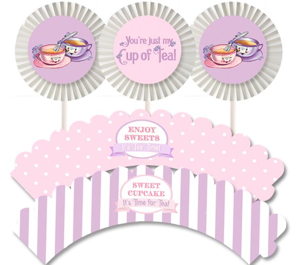 Tea Party Cupcake Kit