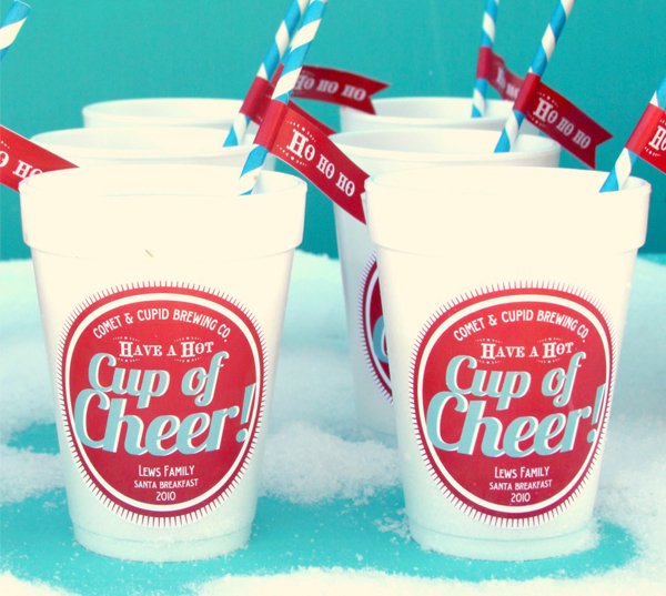 Reindeer Games Cup of Cheer Stickers